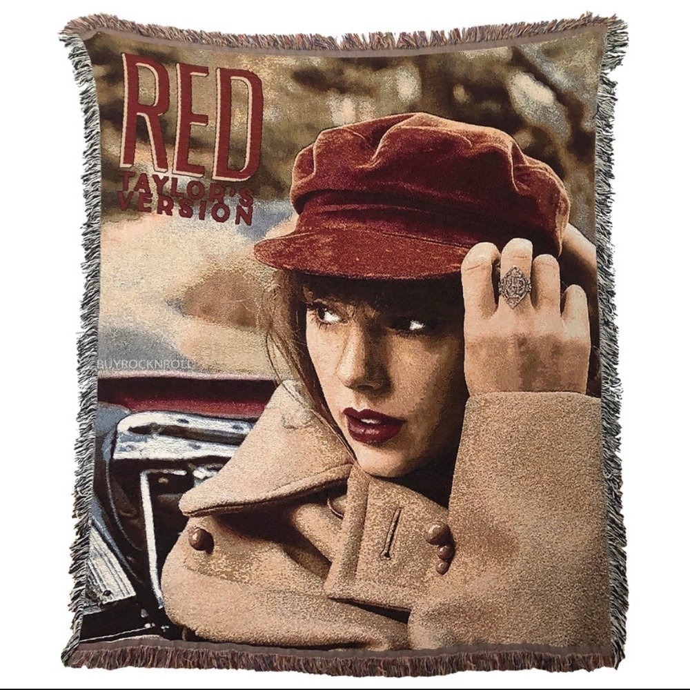 NWT Taylor Swift Red Album Throw Blanket